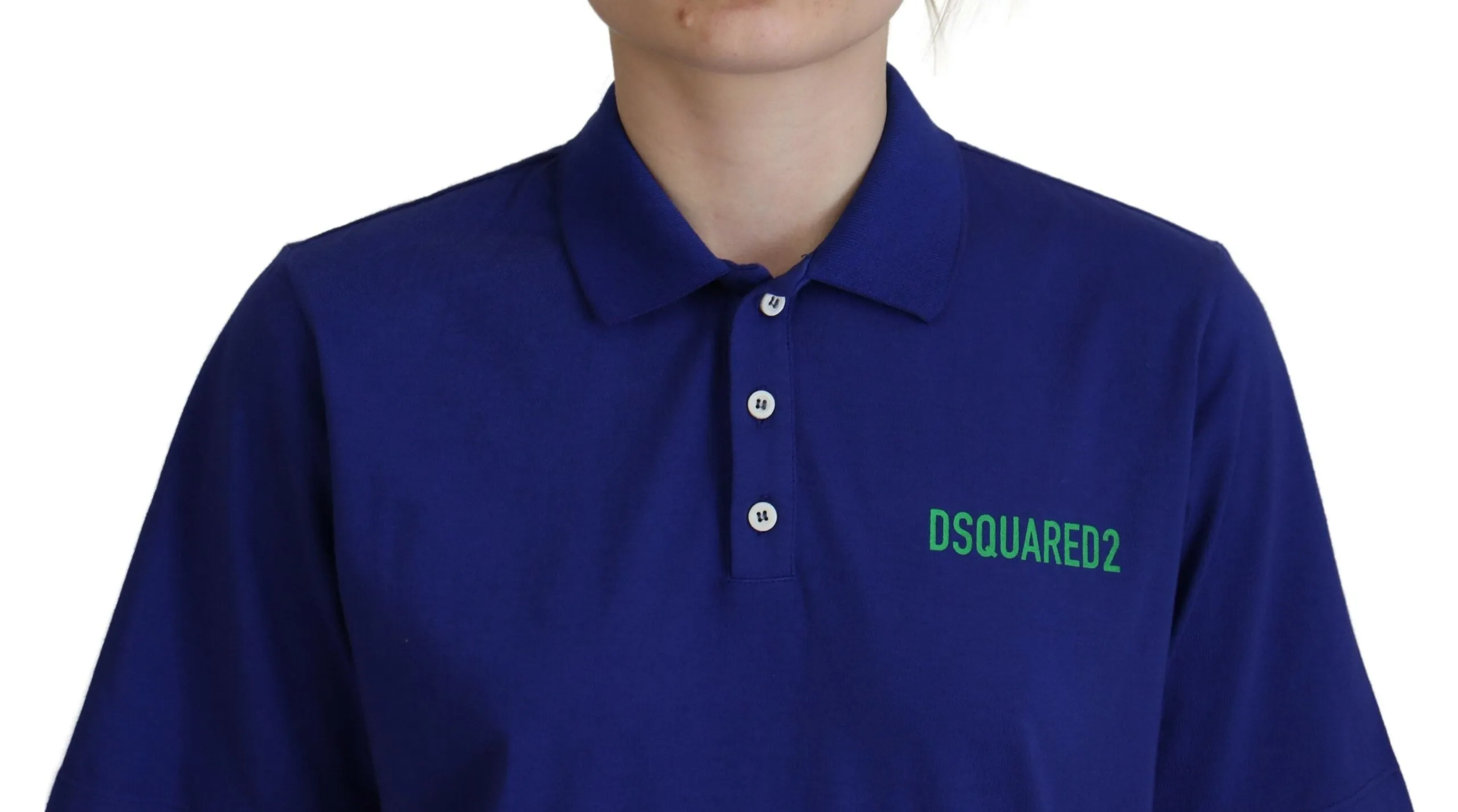 Dsquared² Polo-Shirt mit Kragen und kurzen Ärmeln für Damen (Secondhand)