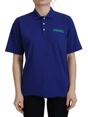 Dsquared² Polo-Shirt mit Kragen und kurzen Ärmeln für Damen (Secondhand)