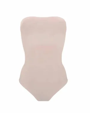 Strahlendes Trägerloses Bodysuit in Blush