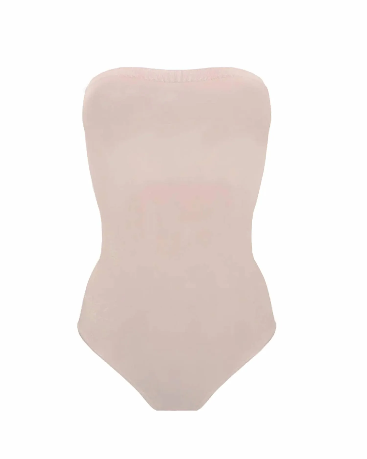 Strahlendes Trägerloses Bodysuit in Blush