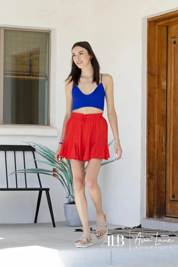 Alltägliche Dinge Damen Rüschen-Shorts
