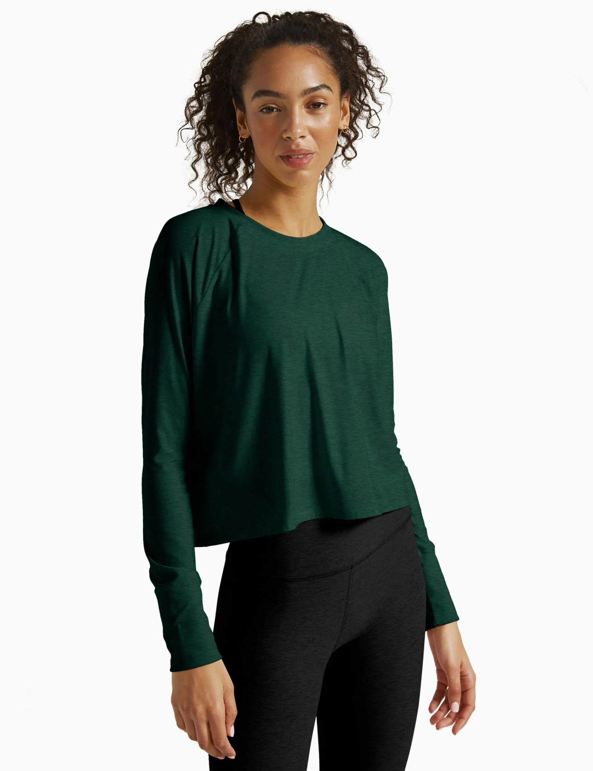 Featherweight Daydreamer Pullover - Dunkles Fichtengrün Meliert