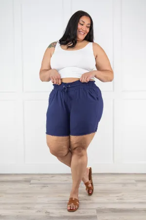 Fierce Lady Damen Freizeit Shorts mit Ausreißern