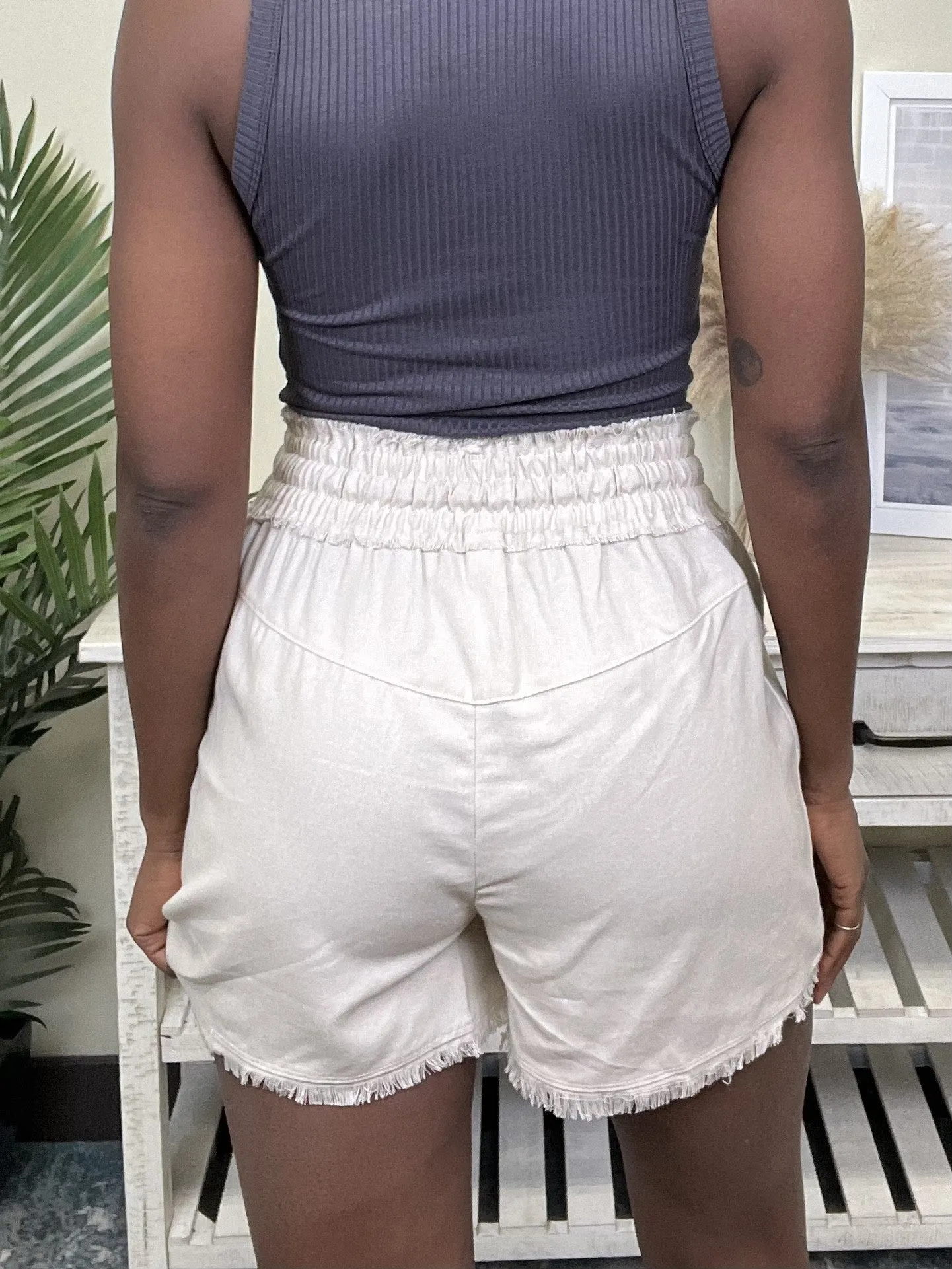 Fierce Lady Damen Freizeit Shorts mit Ausreißern