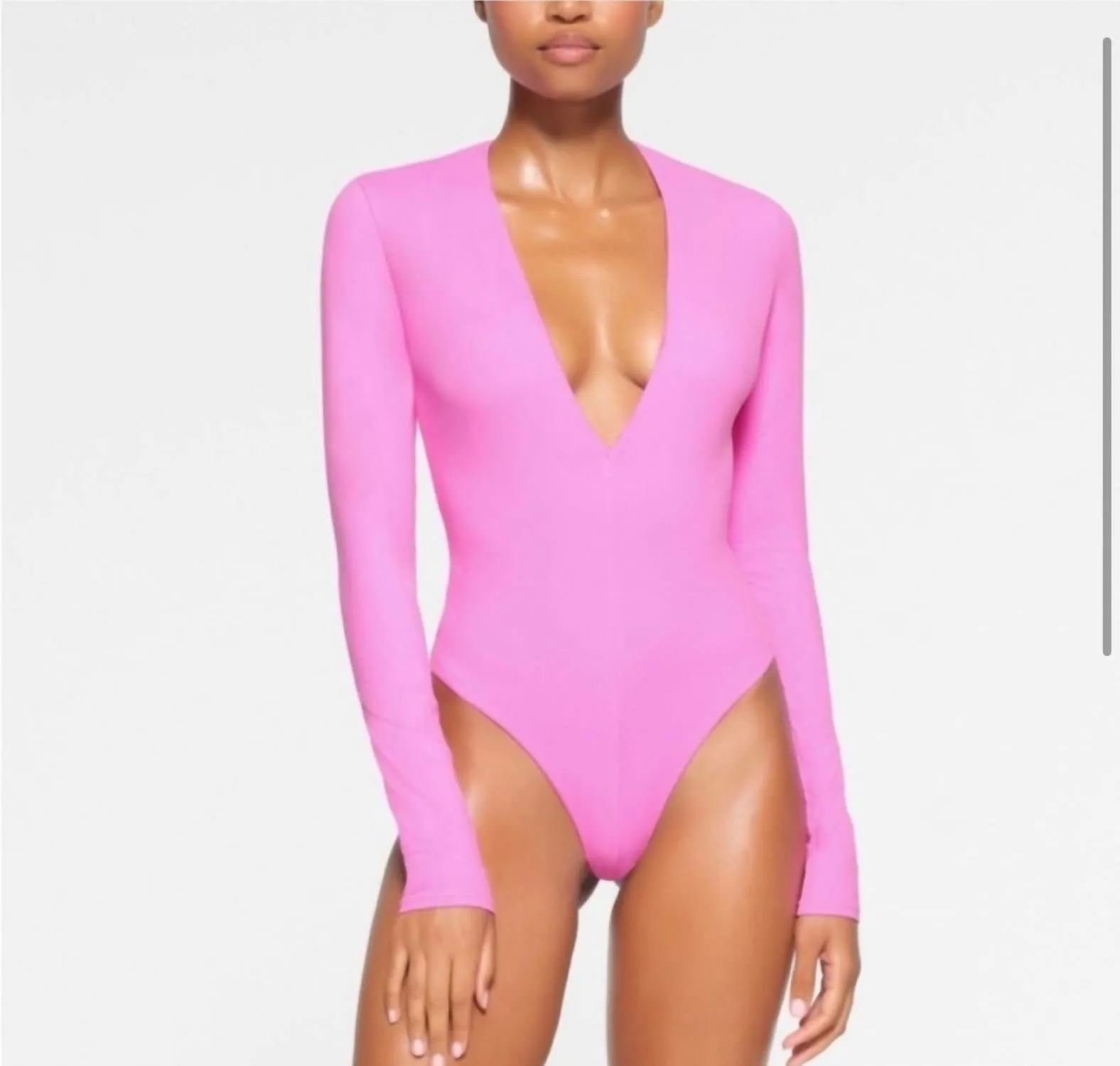 Passt Jedem Plunge-Bodysuit Neon Orchid Limitierte Auflage