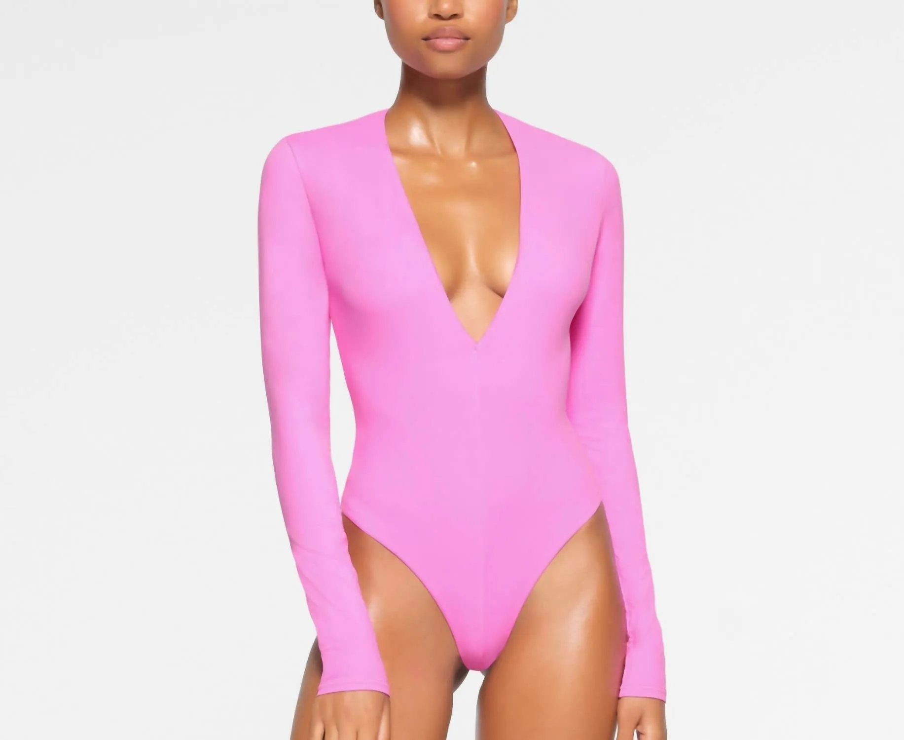 Passt Jedem Plunge-Bodysuit Neon Orchid Limitierte Auflage