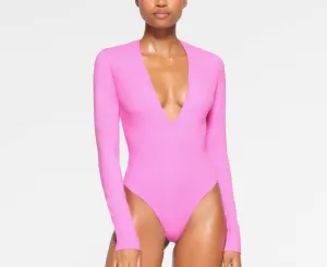 Passt Jedem Plunge-Bodysuit Neon Orchid Limitierte Auflage