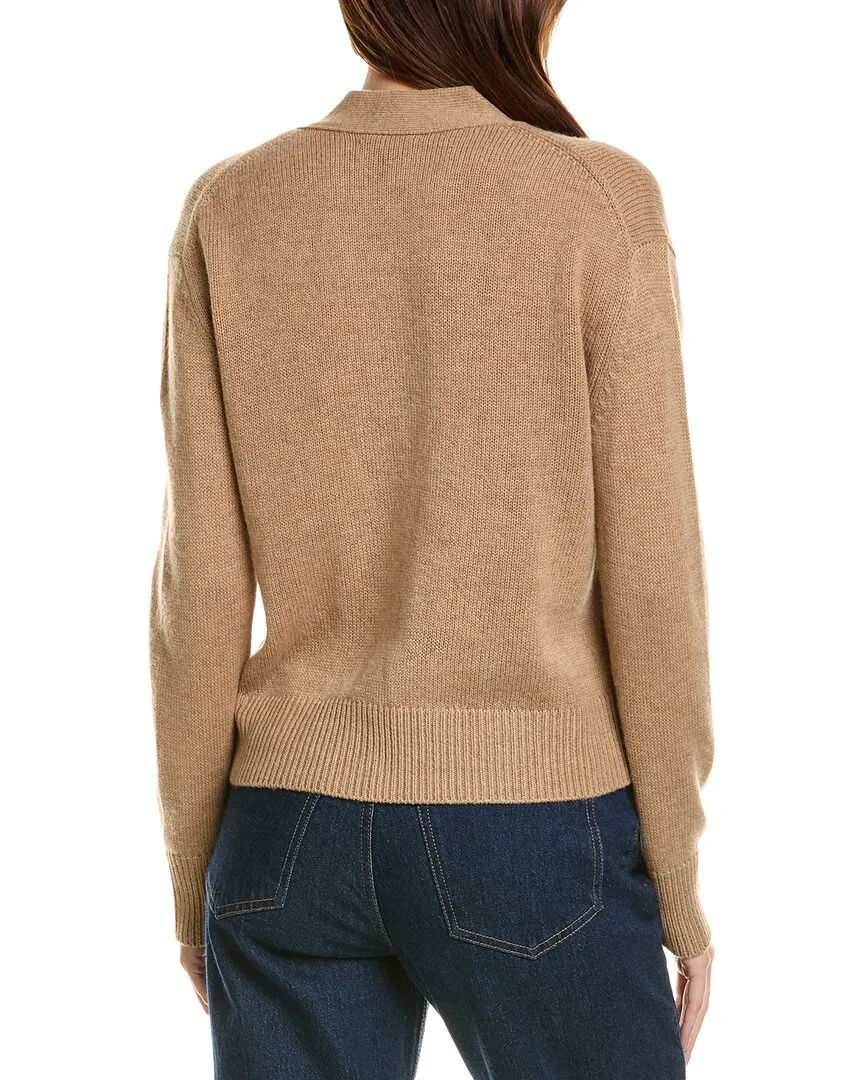 Forte Kaschmir V-Ausschnitt Woll- & Kaschmir-Mix Cardigan mit Tasche