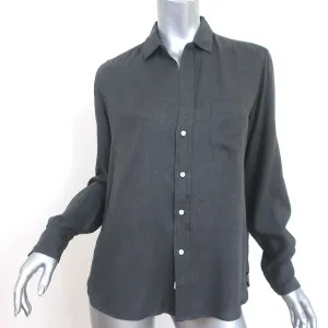 Frank & Eileen Eileen Shirt Dunkelgrau Modal Größe Extra Small Langarm Top
