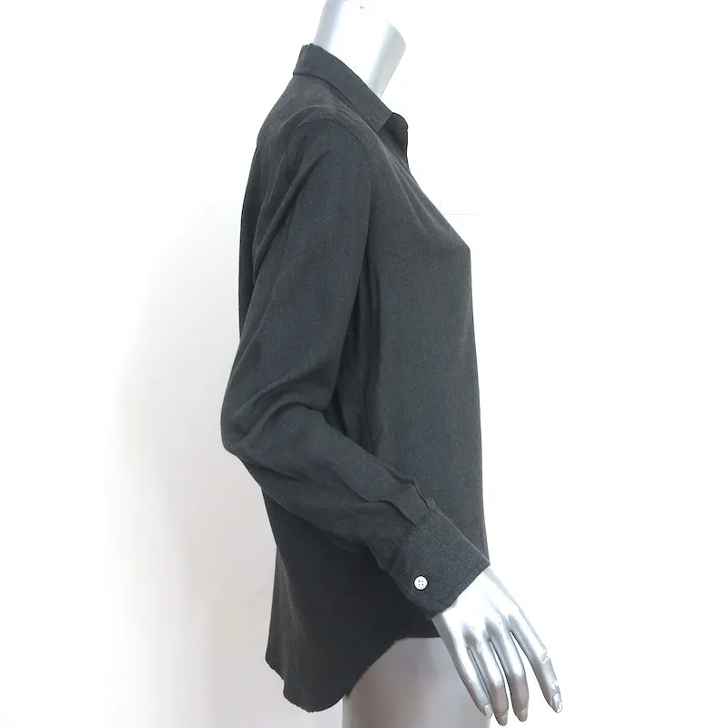 Frank & Eileen Eileen Shirt Dunkelgrau Modal Größe Extra Small Langarm Top