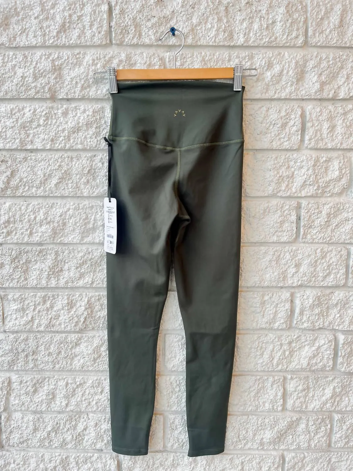 Freesoft High-Waist Leggings in Dunklem Harzgrün