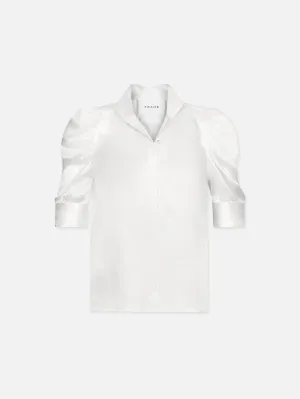 Gillian Top -- Glänzendes Off-White