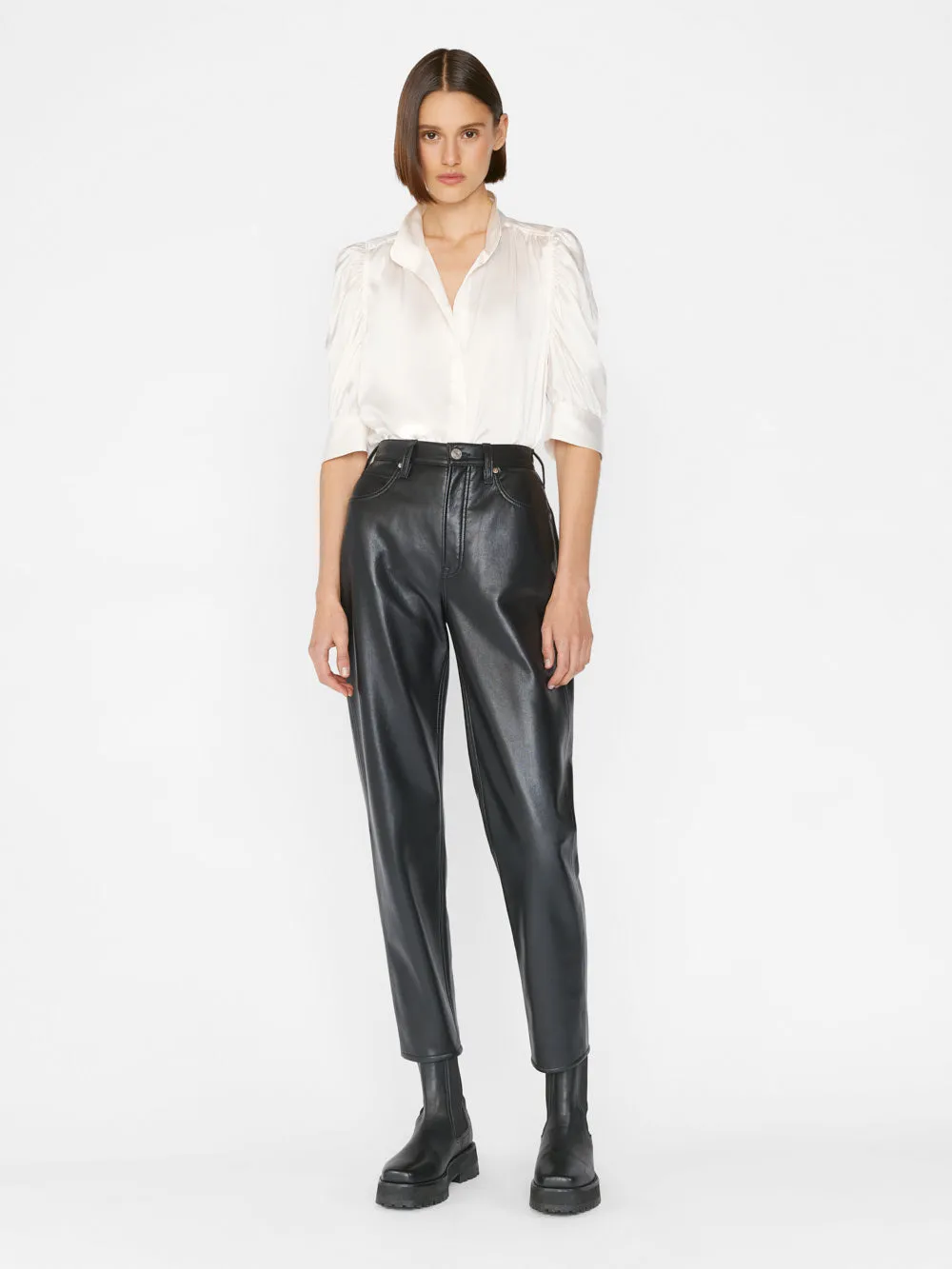 Gillian Top -- Glänzendes Off-White