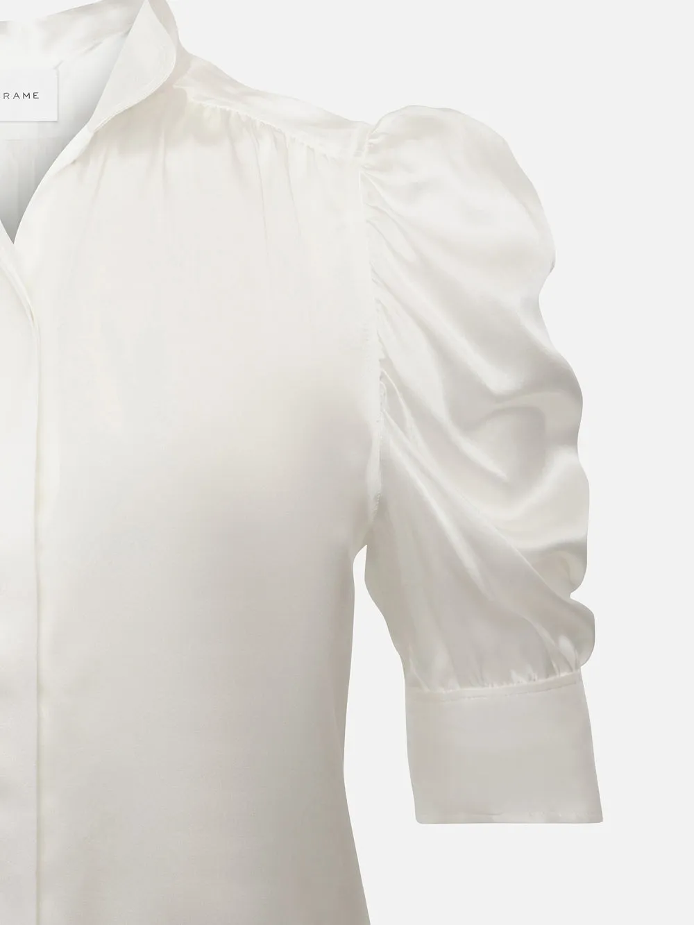 Gillian Top -- Glänzendes Off-White