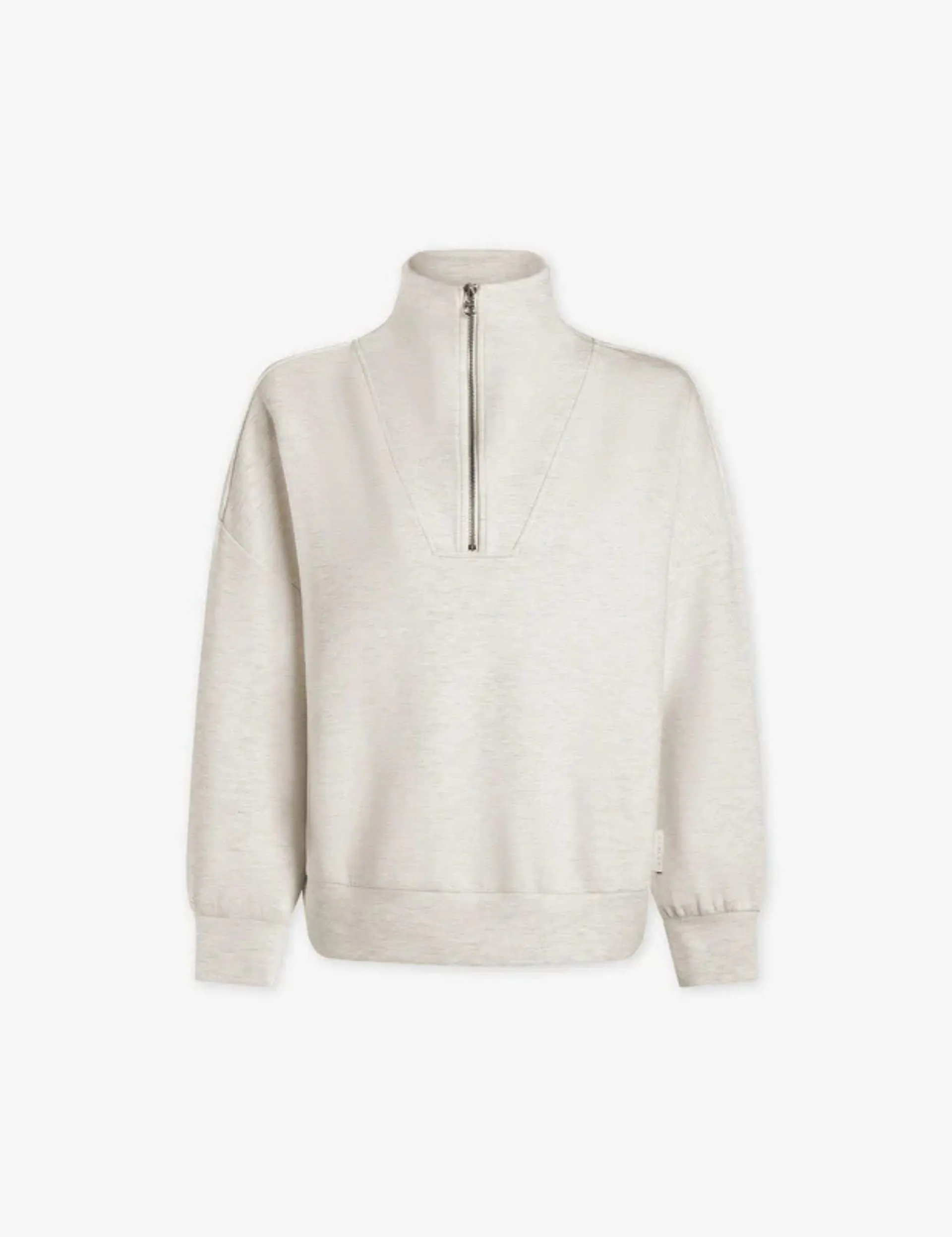 Hawley Half-Zip Sweatshirt - Elfenbein Marl