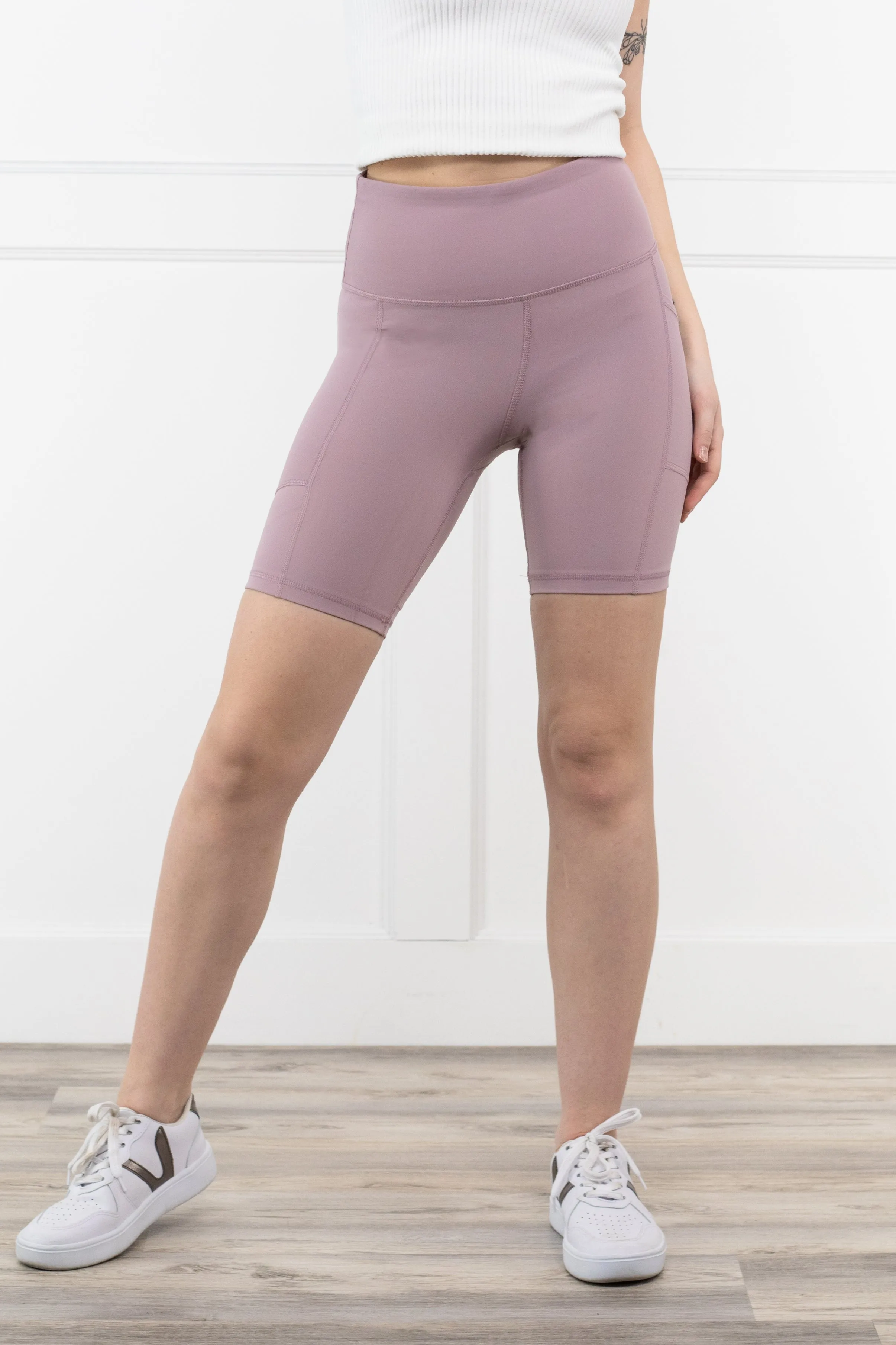 Hochwertige Damen-Biker-Shorts mit hohem Bund