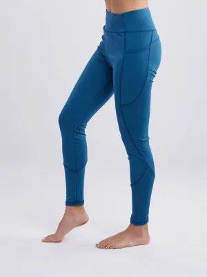 Klassische hochtaillierte Gym-Leggings mit Seitentaschen