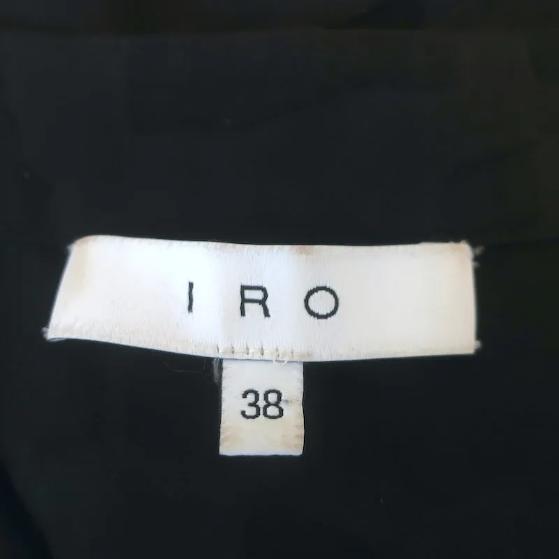 IRO Schnürbluse Gilka Schwarz Burnout-Georgette Größe 38 Ärmelloses Top