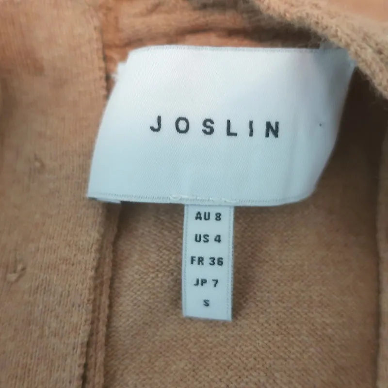 Joslin Tanktop mit Zopfmuster in Sand aus Baumwolle-Kaschmir Größe US 4