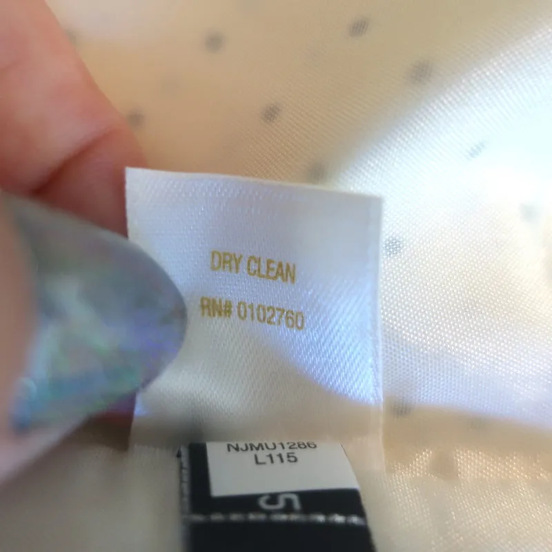 Kate Spade Rüschen-Punkt-Top Elfenbein Größe Extra Small Bluse mit kurzen Ärmeln NEU