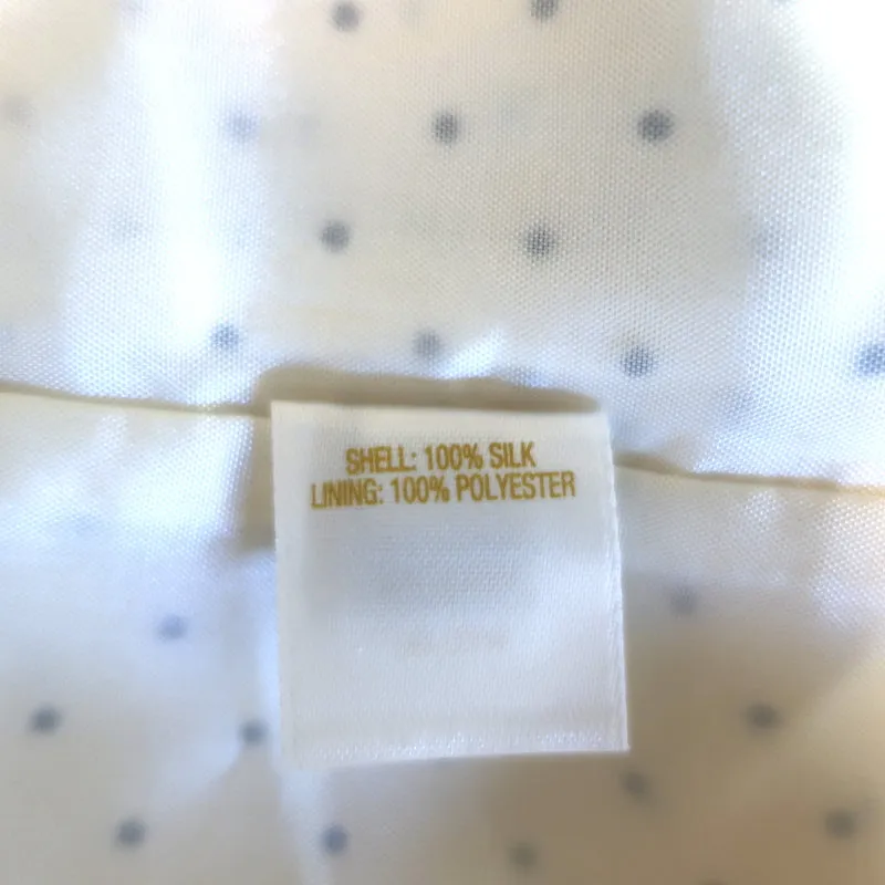 Kate Spade Rüschen-Punkt-Top Elfenbein Größe Extra Small Bluse mit kurzen Ärmeln NEU