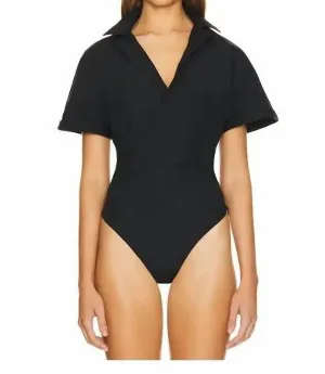 Lasia Bodysuit in Schwarz
