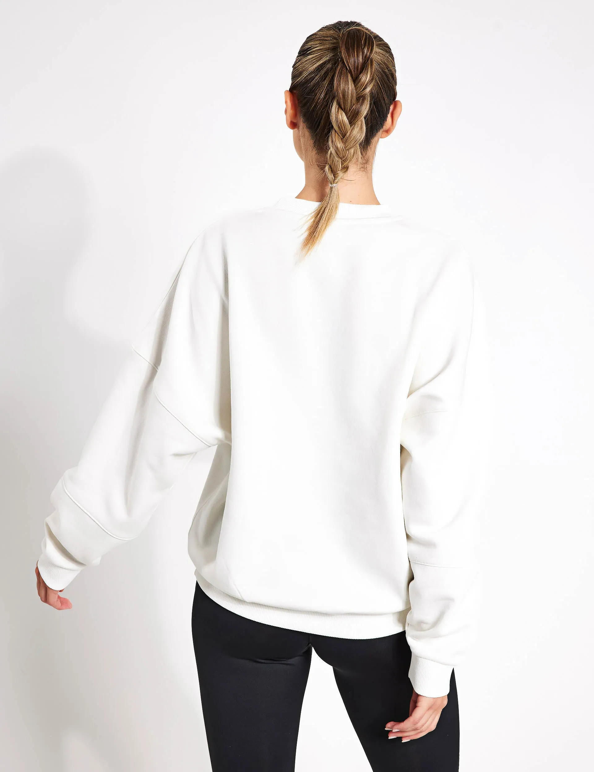 Lux Oversized Crew - Kreide