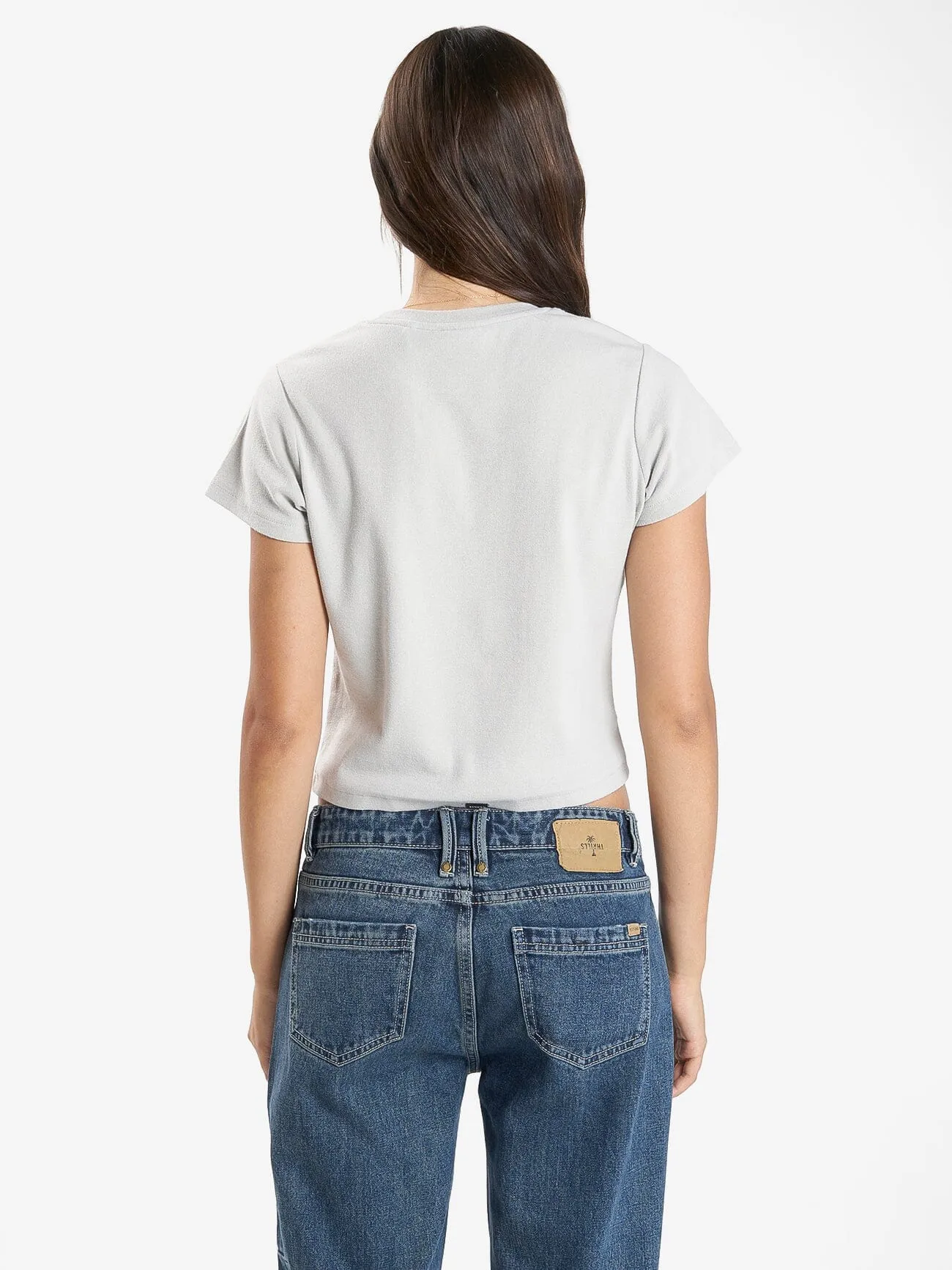 Minimalistische Thrills Mini T-Shirt - Austerngrau