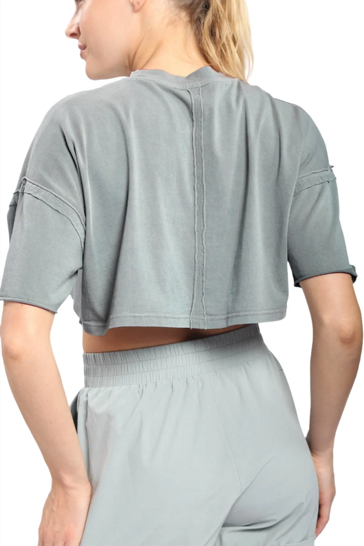 Mono B Pima Baumwolle Ultra Cropped Top KT-B0152