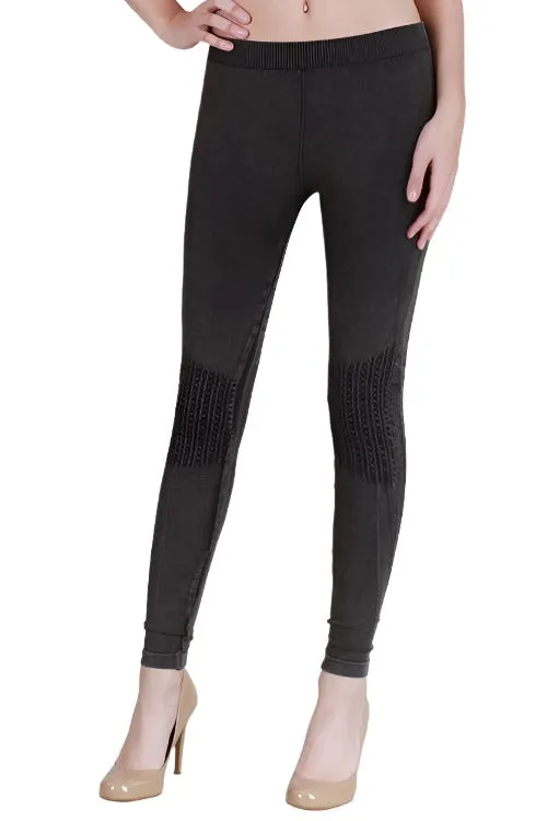 NikiBiki Vintage Knie-Rüschen-Leggings NB6547