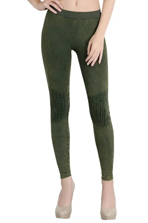 NikiBiki Vintage Knie-Rüschen-Leggings NB6547