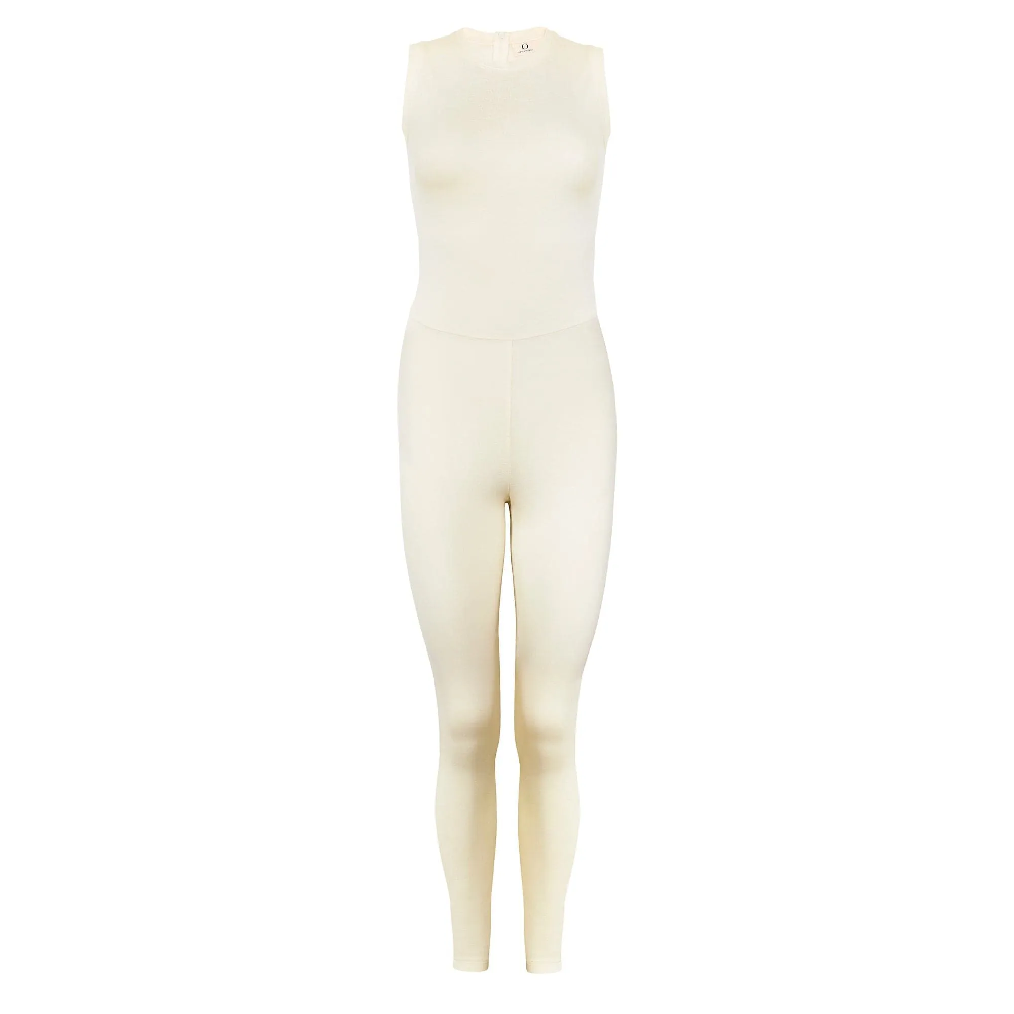 Bio-Baumwolle Stretch-Overall | Ecru