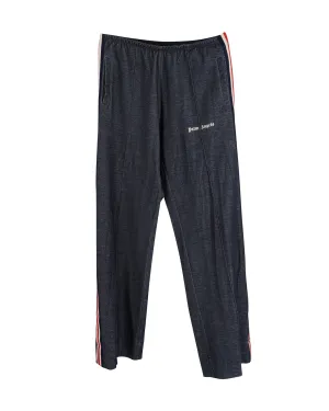 Palm Angels Elastische Weite Jogginghose in Marineblau aus Baumwolle