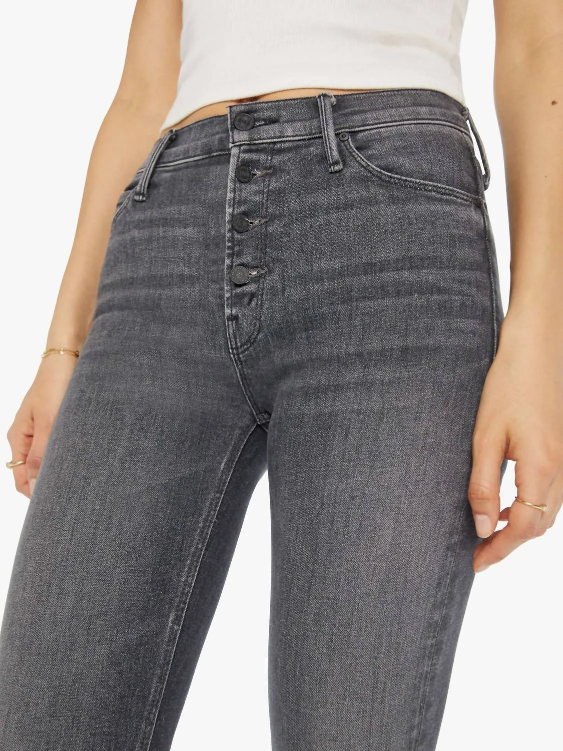 Pixie Mid Rise Dazzler Knöcheljeans
