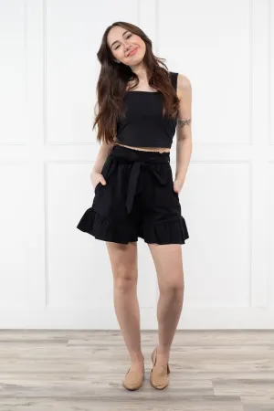 Plastic Hearts Damen Rüschen-Papierbundhose