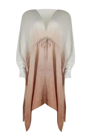 Plus Size Dip Dye Umhang in Marsala