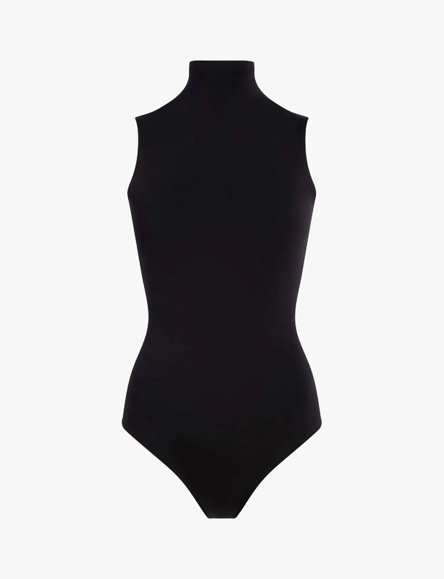Prima Ballet Ärmelloses Stehkragen-Body in Schwarz