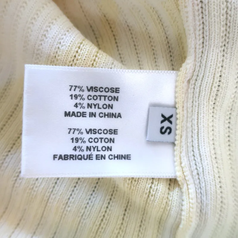 Proenza Schouler Langarm-Shirt in Tie-Dye-Optik Gelb Baumwollmix Größe XS