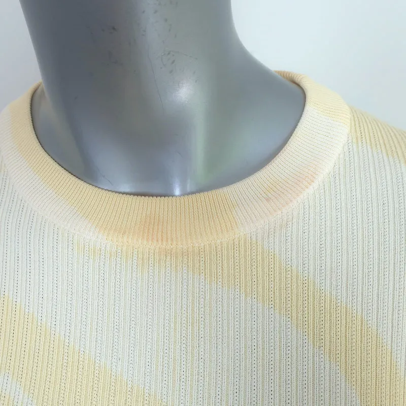 Proenza Schouler Langarm-Shirt in Tie-Dye-Optik Gelb Baumwollmix Größe XS