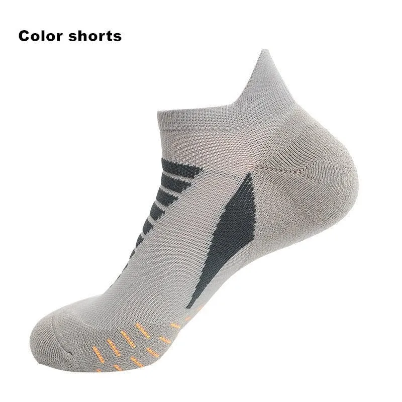 Professionelle Laufsocken aus Baumwolle, dicke Frotteesocken für Sommer, Basketball, Tennis, Herren Sportsocken mit Stoßdämpfung und Feuchtigkeitstransport
