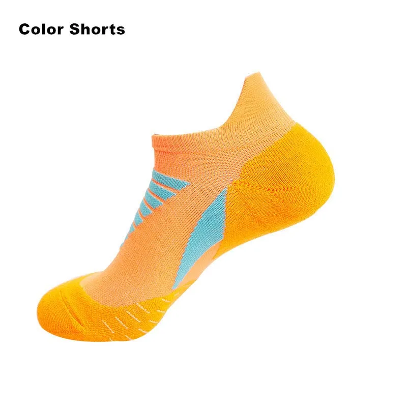 Professionelle Laufsocken aus Baumwolle, dicke Frotteesocken für Sommer, Basketball, Tennis, Herren Sportsocken mit Stoßdämpfung und Feuchtigkeitstransport