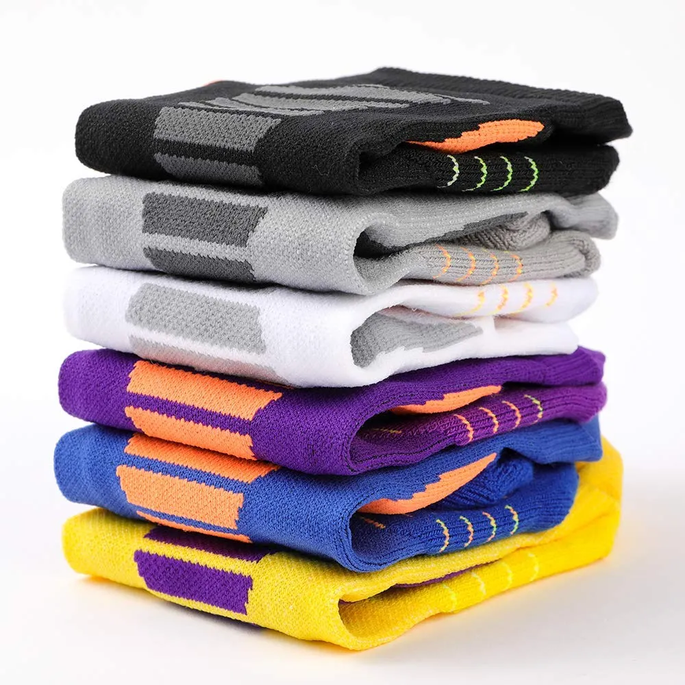 Professionelle Laufsocken aus Baumwolle, dicke Frotteesocken für Sommer, Basketball, Tennis, Herren Sportsocken mit Stoßdämpfung und Feuchtigkeitstransport