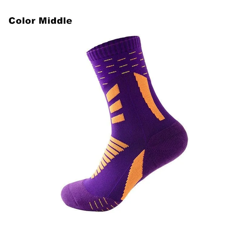 Professionelle Laufsocken aus Baumwolle, dicke Frotteesocken für Sommer, Basketball, Tennis, Herren Sportsocken mit Stoßdämpfung und Feuchtigkeitstransport
