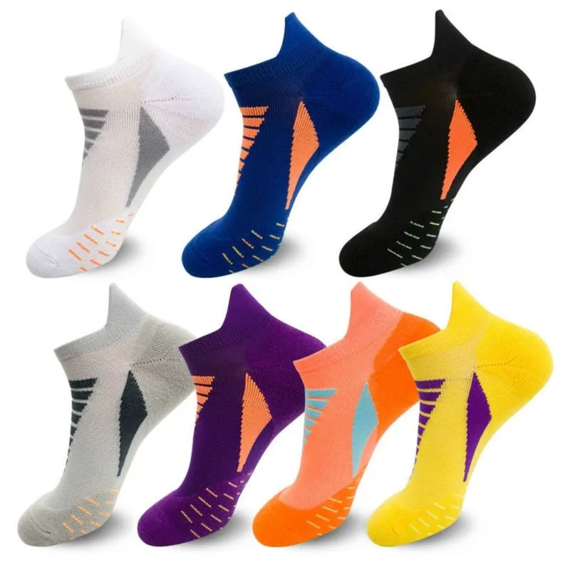 Professionelle Laufsocken aus Baumwolle, dicke Frotteesocken für Sommer, Basketball, Tennis, Herren Sportsocken mit Stoßdämpfung und Feuchtigkeitstransport