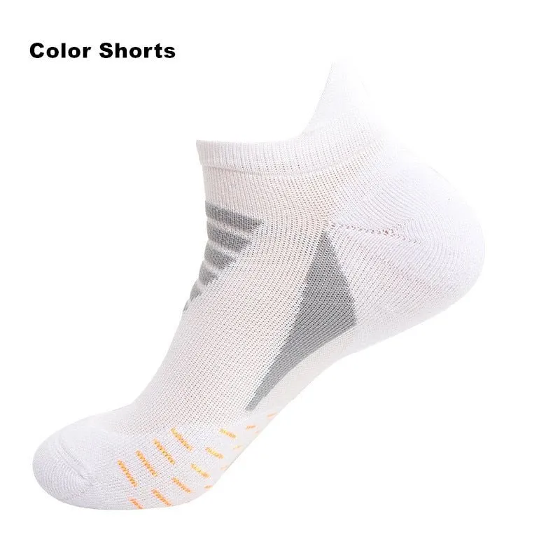 Professionelle Laufsocken aus Baumwolle, dicke Frotteesocken für Sommer, Basketball, Tennis, Herren Sportsocken mit Stoßdämpfung und Feuchtigkeitstransport