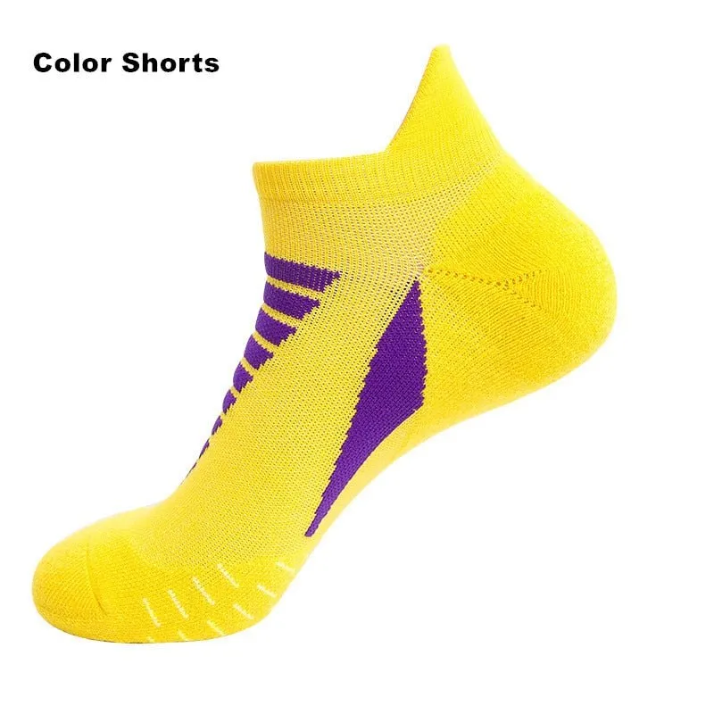 Professionelle Laufsocken aus Baumwolle, dicke Frotteesocken für Sommer, Basketball, Tennis, Herren Sportsocken mit Stoßdämpfung und Feuchtigkeitstransport