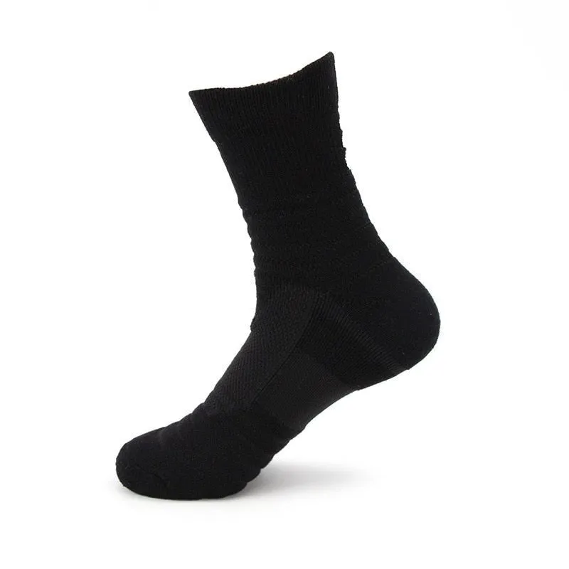 Professionelle Laufsocken aus Baumwolle, dicke Frotteesocken für Sommer, Basketball, Tennis, Herren Sportsocken mit Stoßdämpfung und Feuchtigkeitstransport