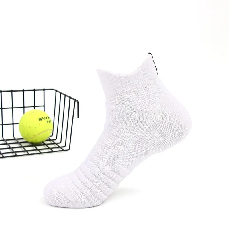 Professionelle Laufsocken aus Baumwolle, dicke Frotteesocken für Sommer, Basketball, Tennis, Herren Sportsocken mit Stoßdämpfung und Feuchtigkeitstransport