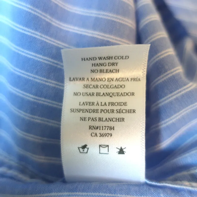 Rails Lizzi Rüschenbluse Blau & Weiß gestreift Größe M NEU