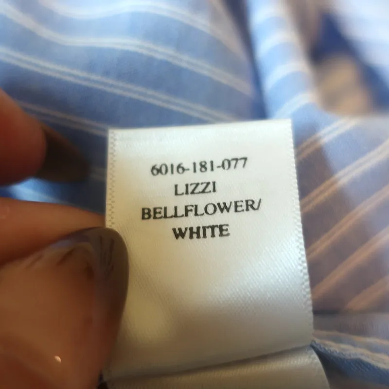 Rails Lizzi Rüschenbluse Blau & Weiß gestreift Größe M NEU